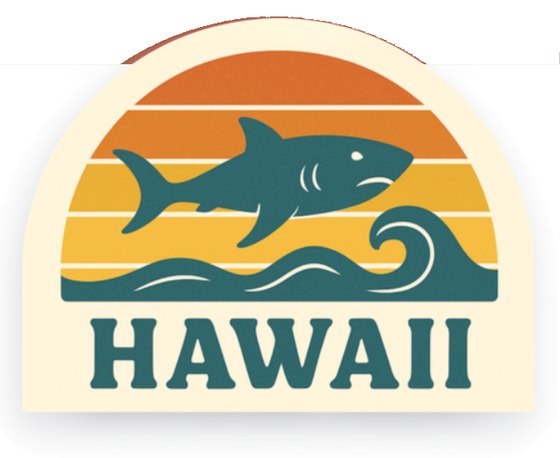 Bubble-free sticker design for Go Adventure Hawaii